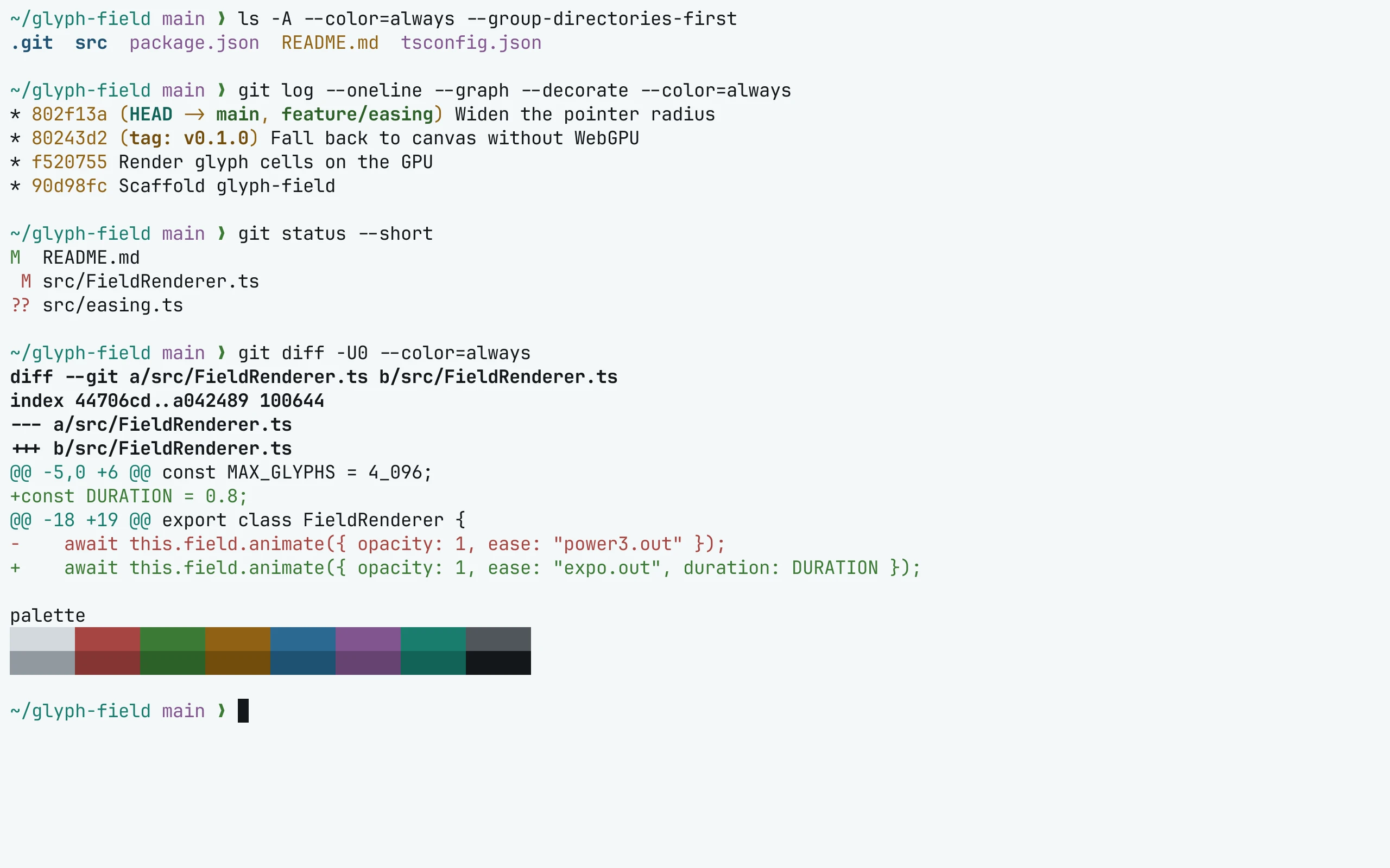 Konsole running Living Code Paper