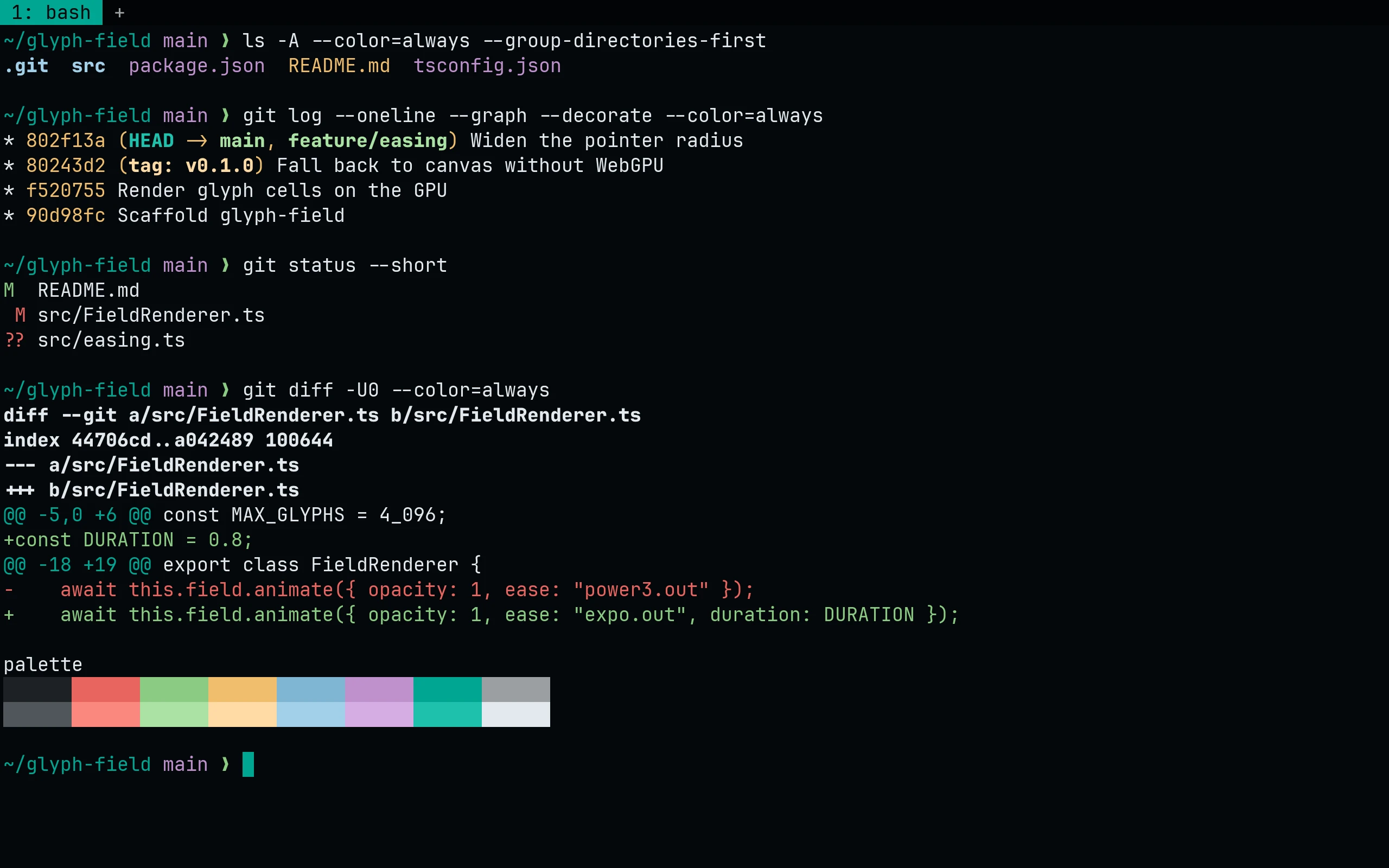 WezTerm running Living Code Night