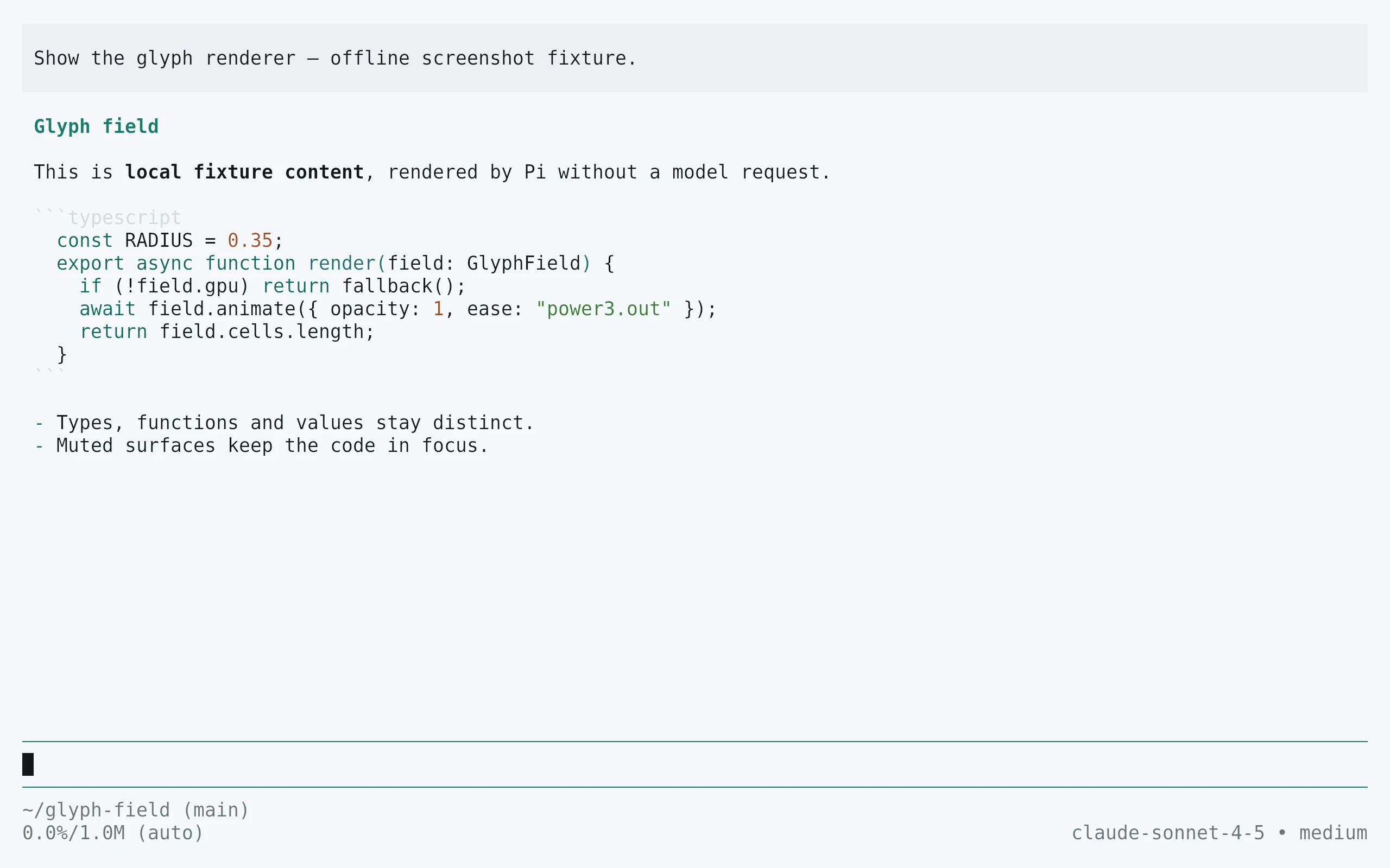 Pi running Living Code Paper
