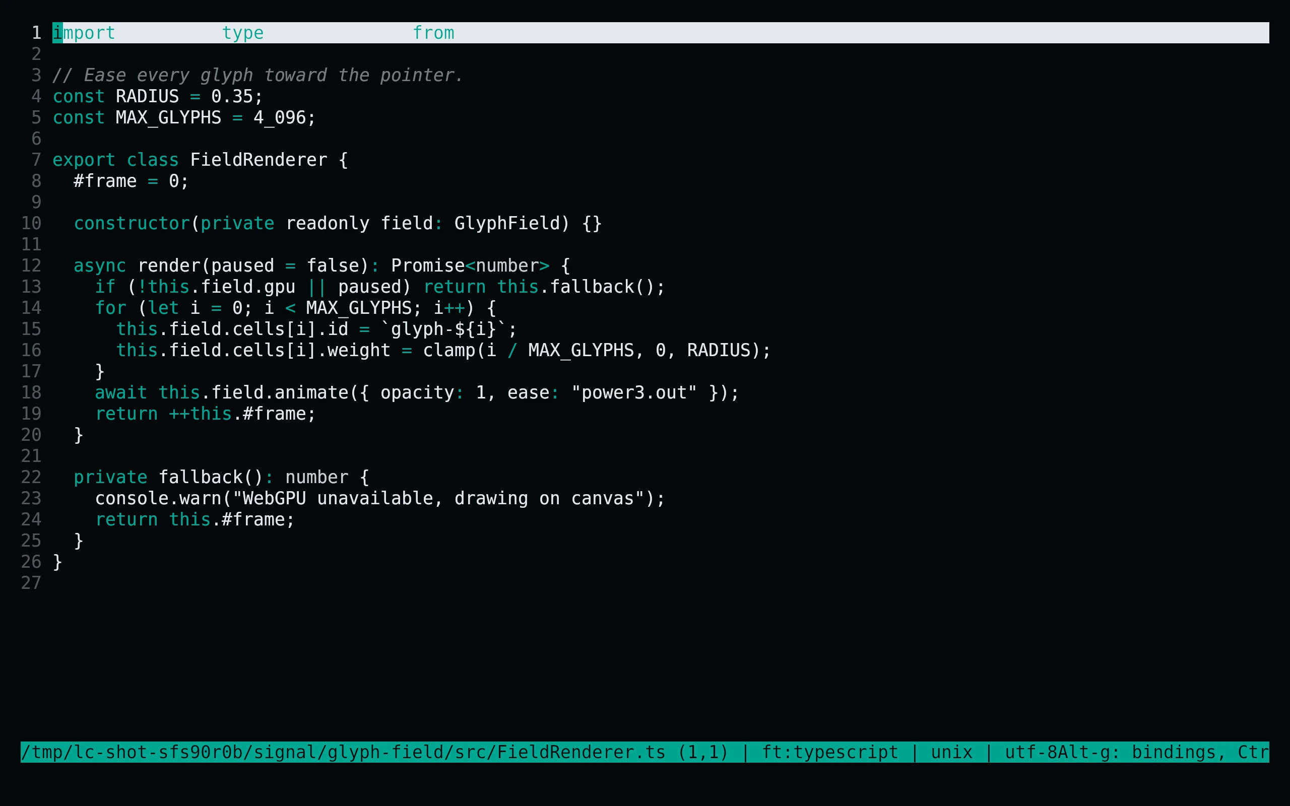 micro running Living Code Signal