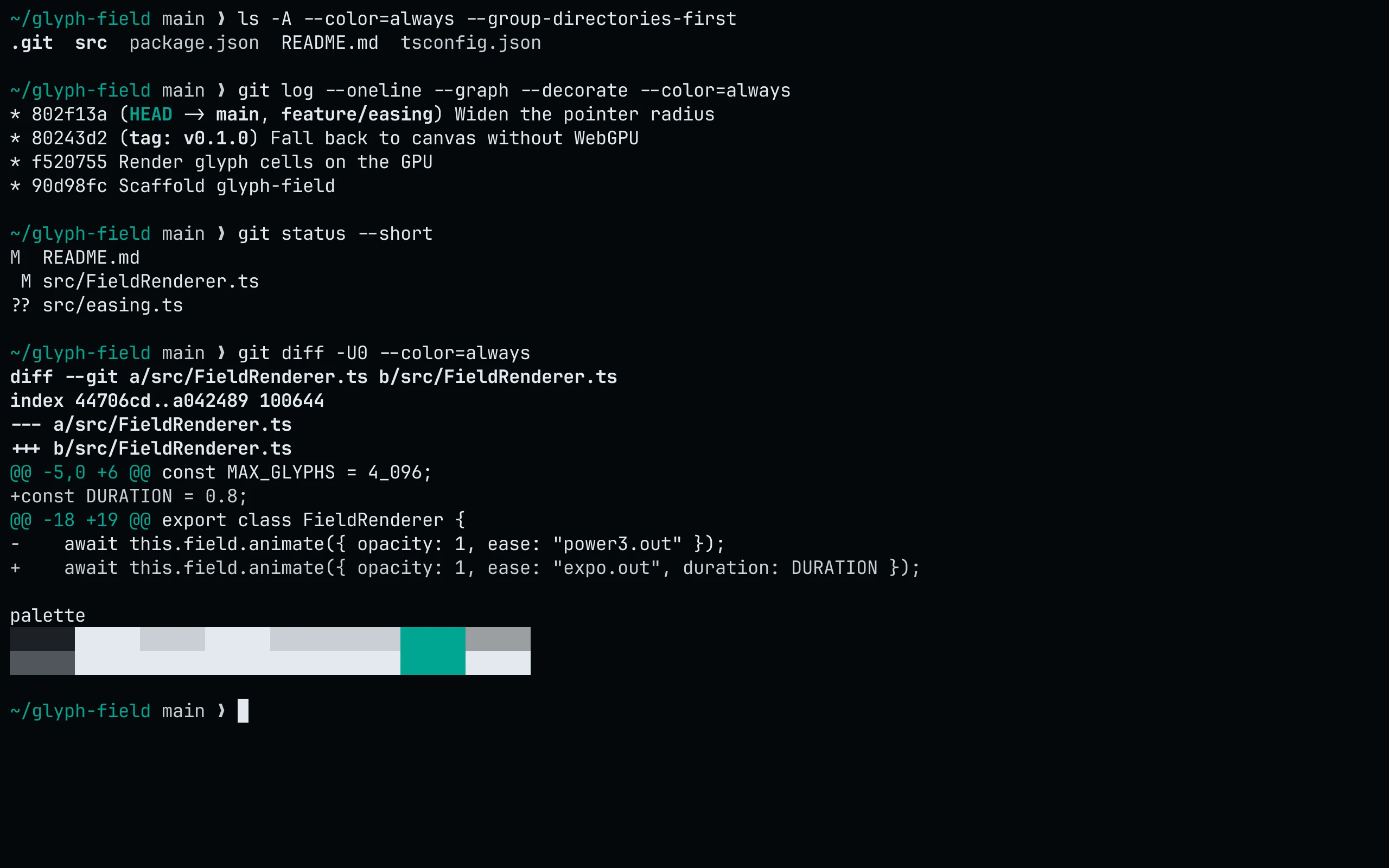Konsole running Living Code Signal