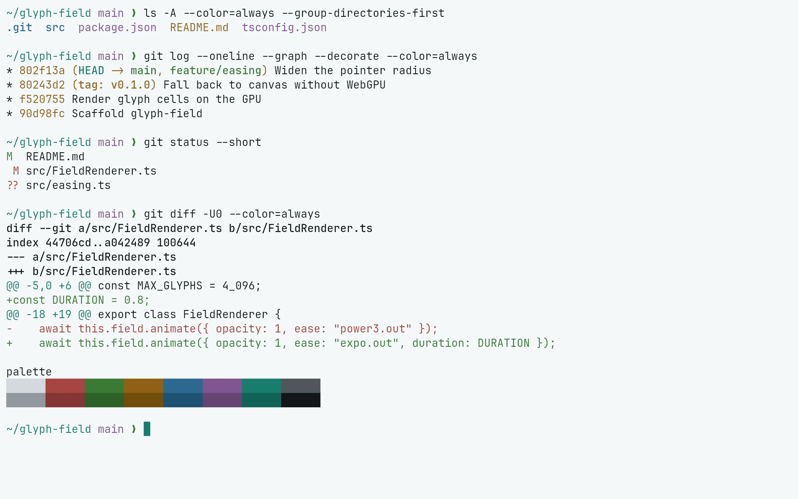 Kitty running Living Code Paper