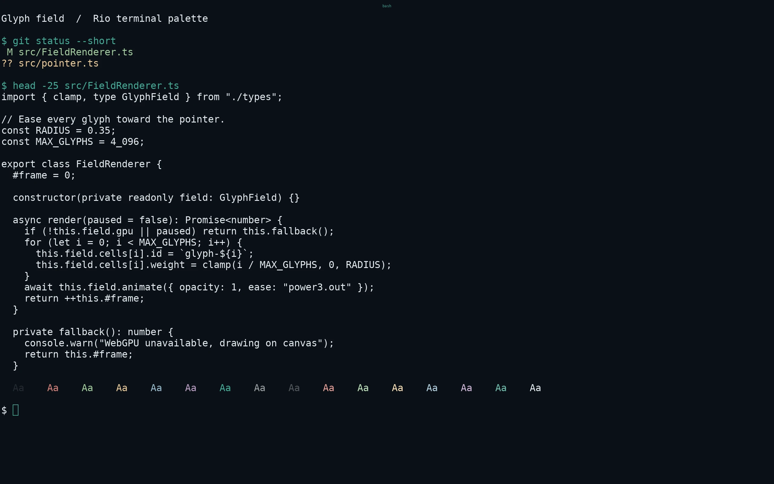 Rio running Living Code Frost