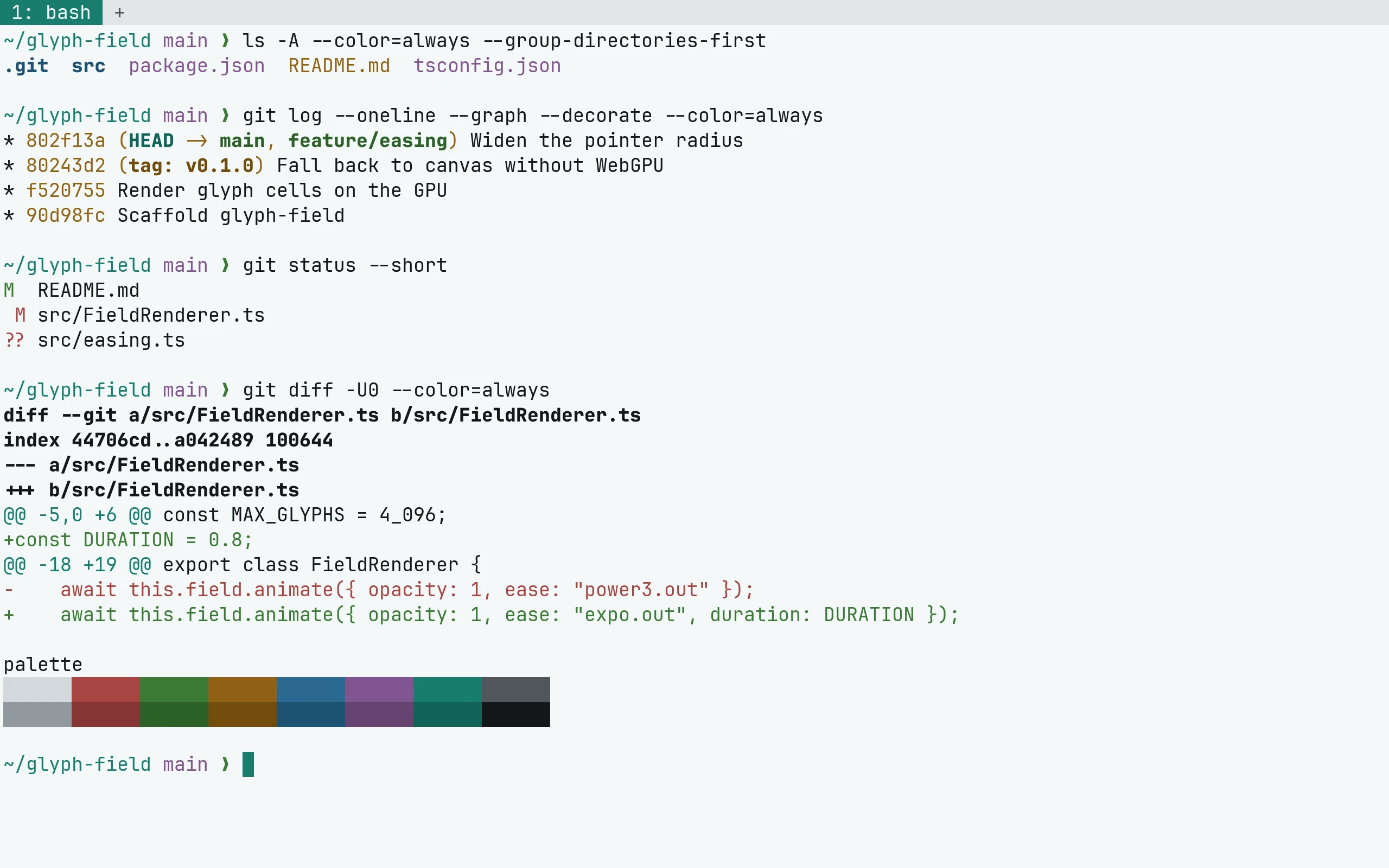 WezTerm running Living Code Paper