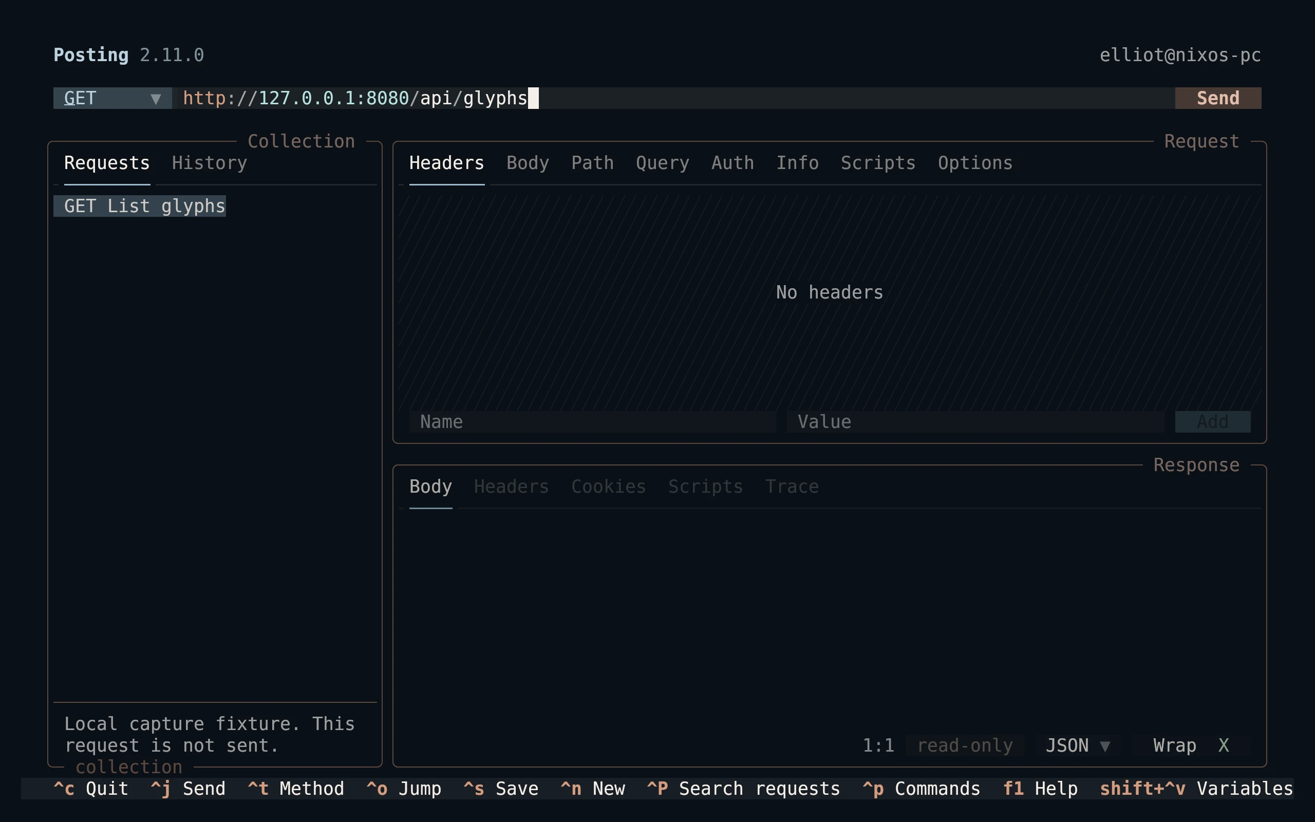 Posting running Living Code Frost