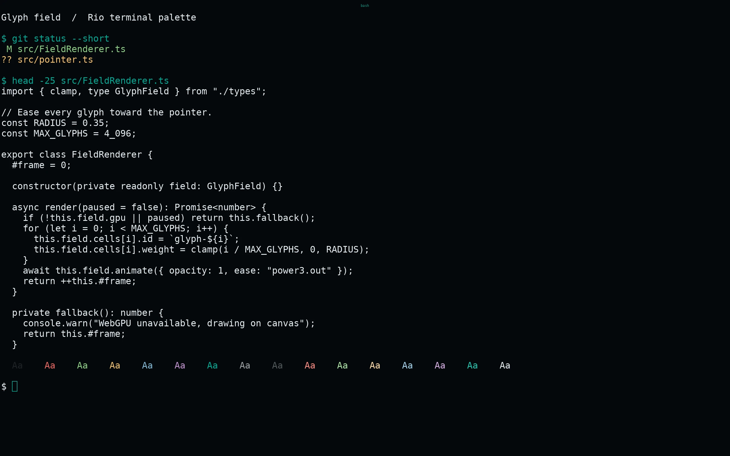Rio running Living Code Night