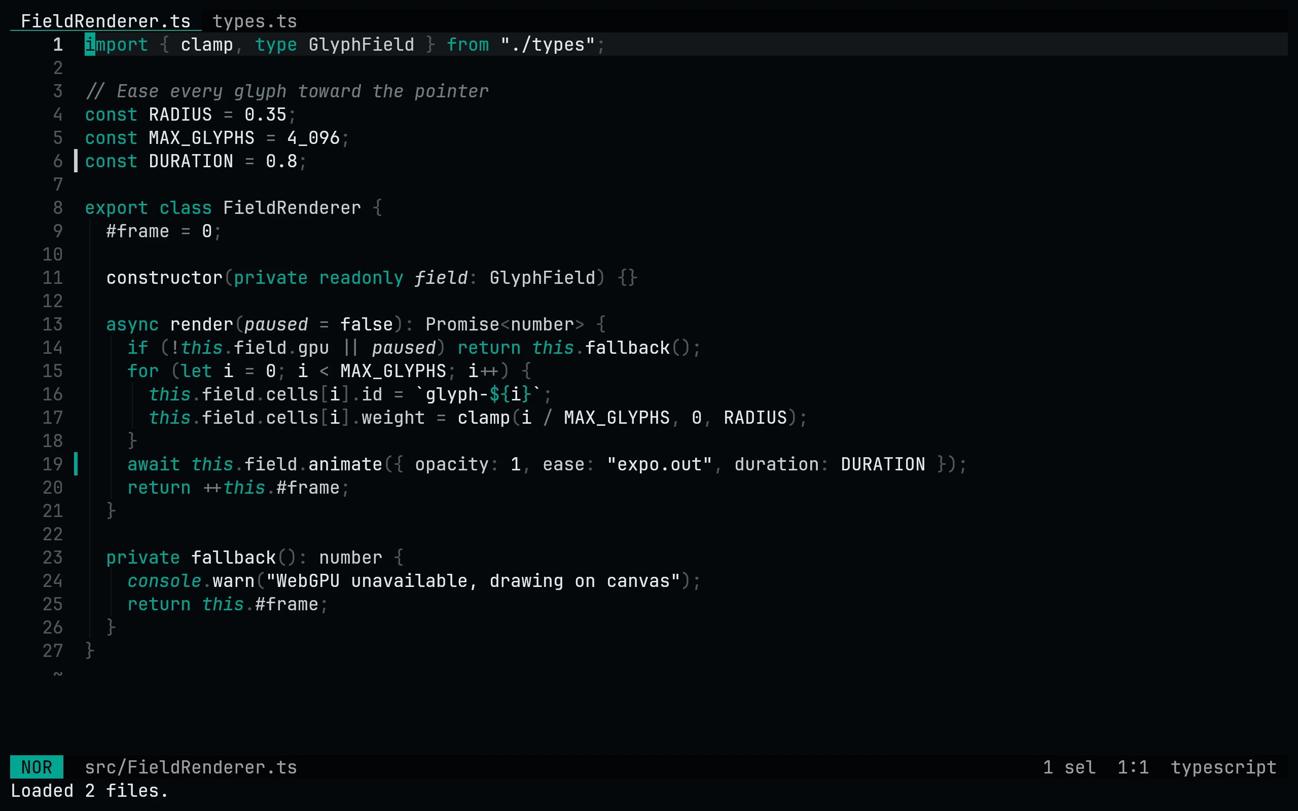 Helix running Living Code Signal