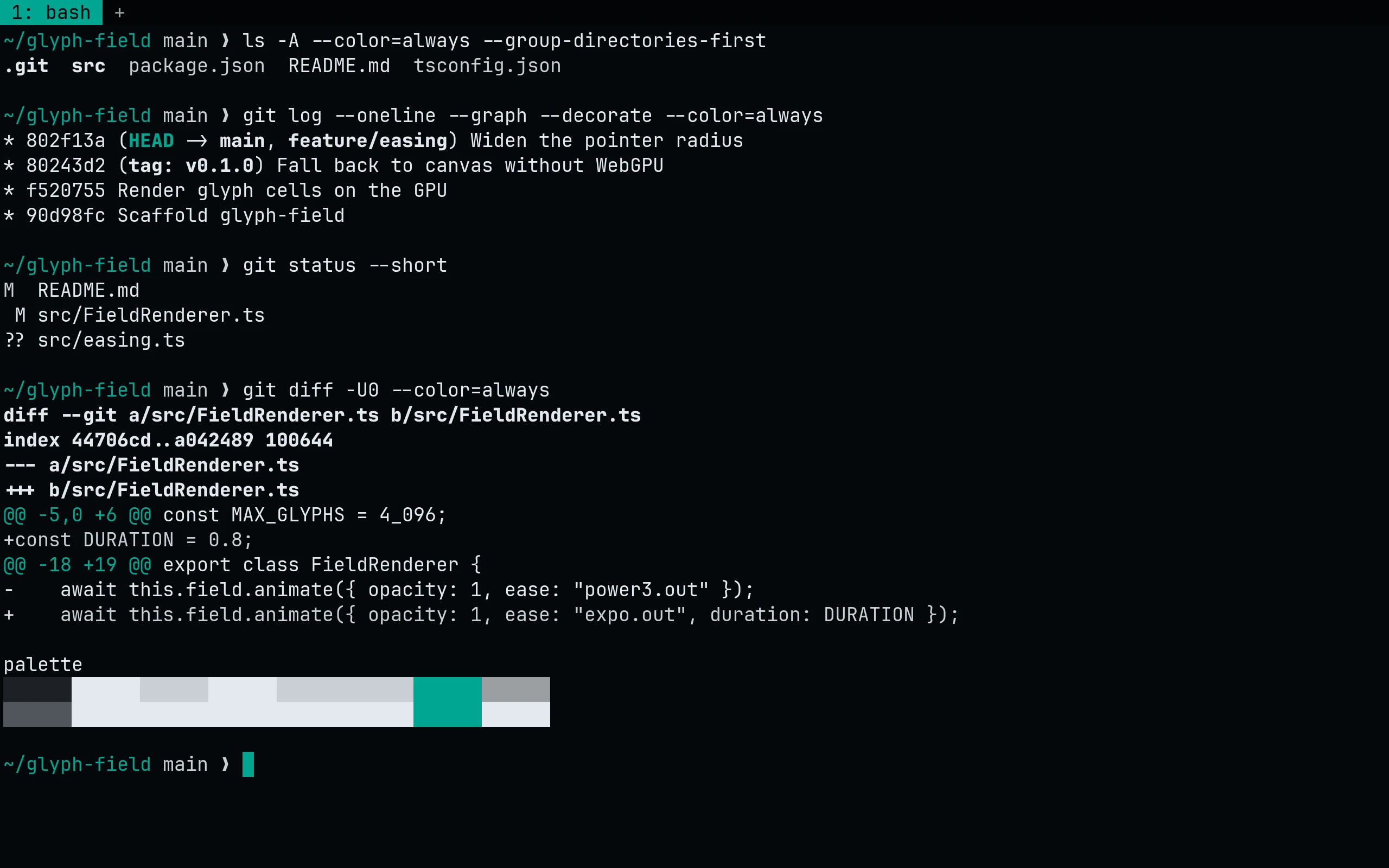 WezTerm running Living Code Signal