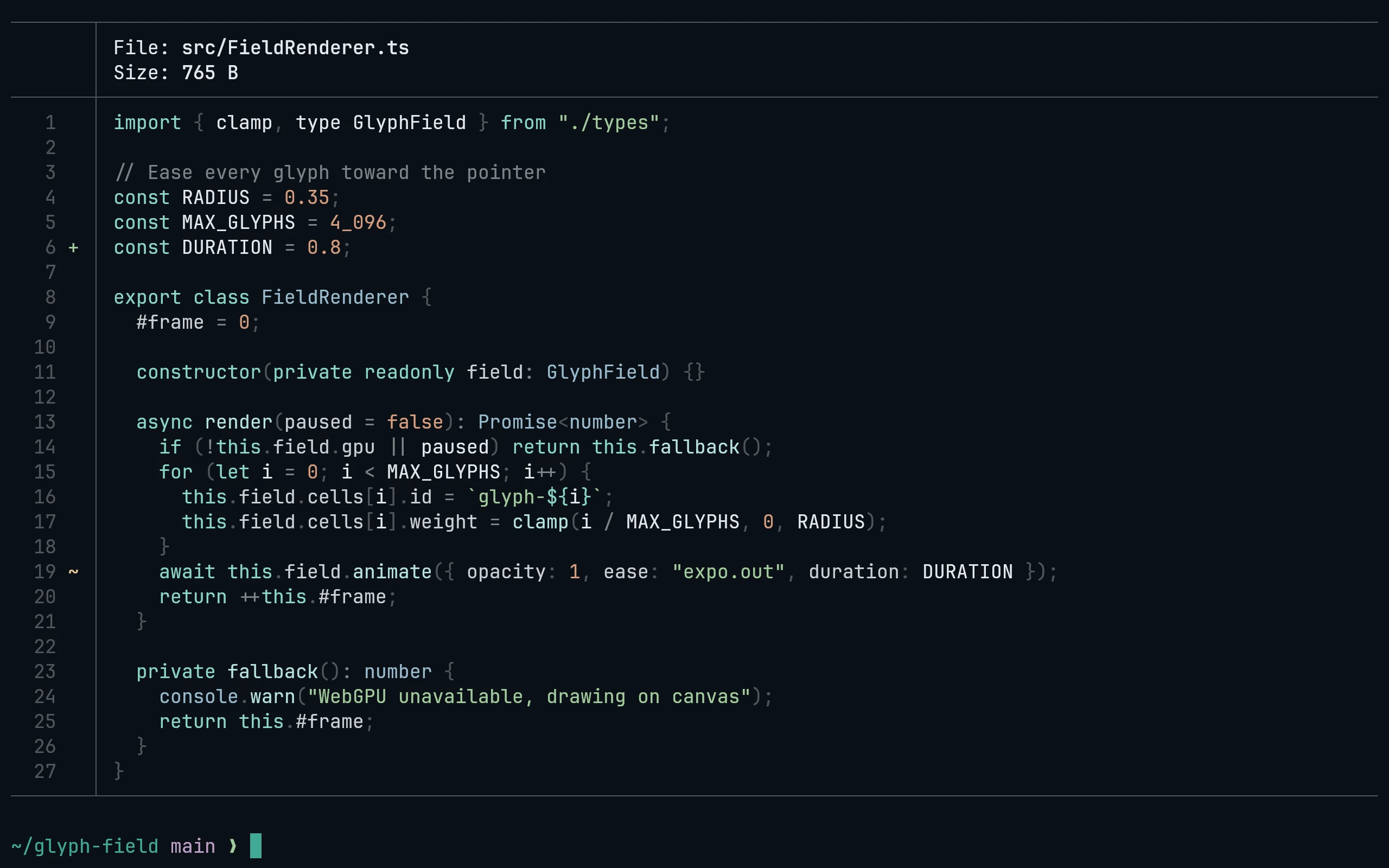 bat · delta (tmTheme) running Living Code Frost