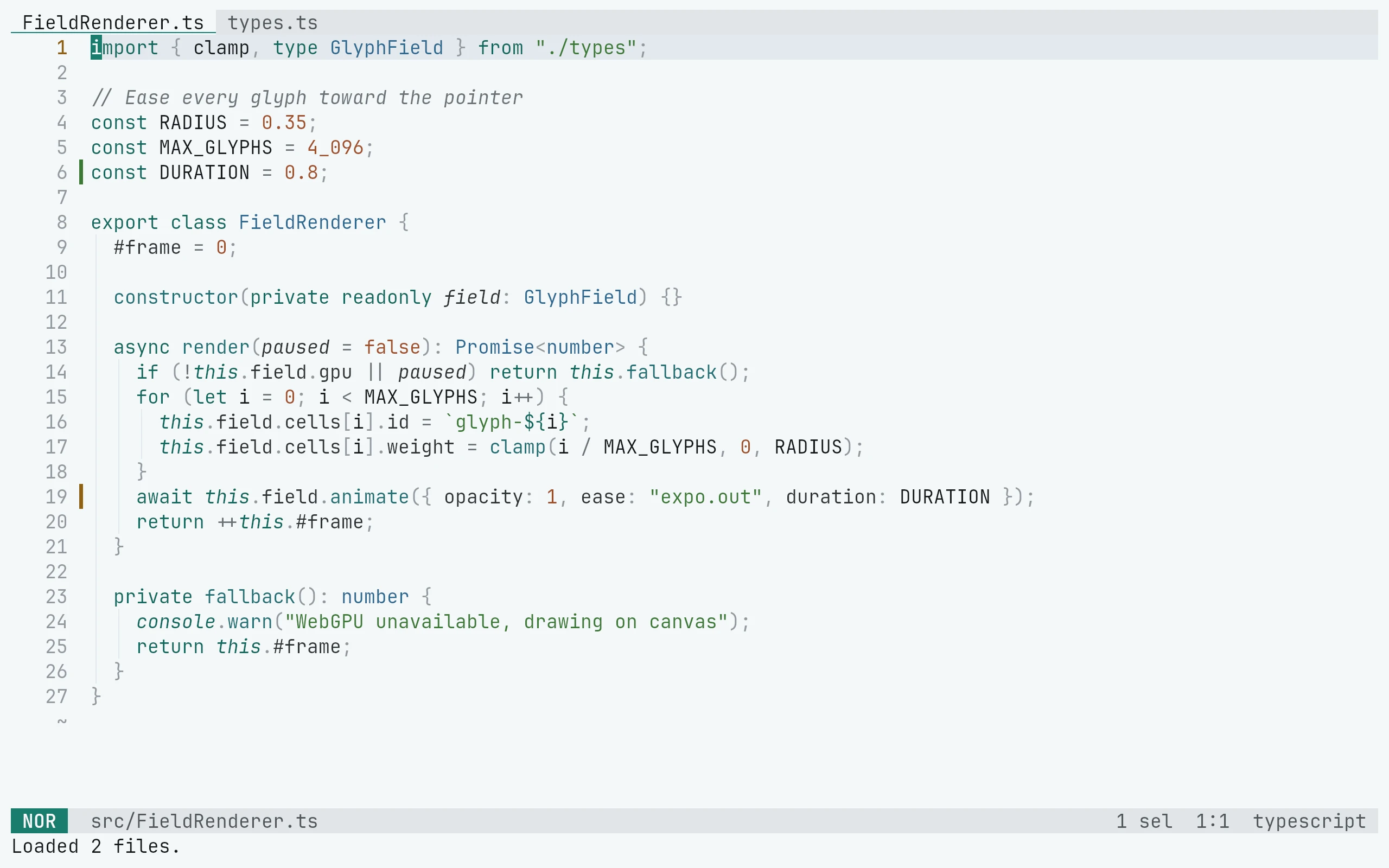Helix running Living Code Paper