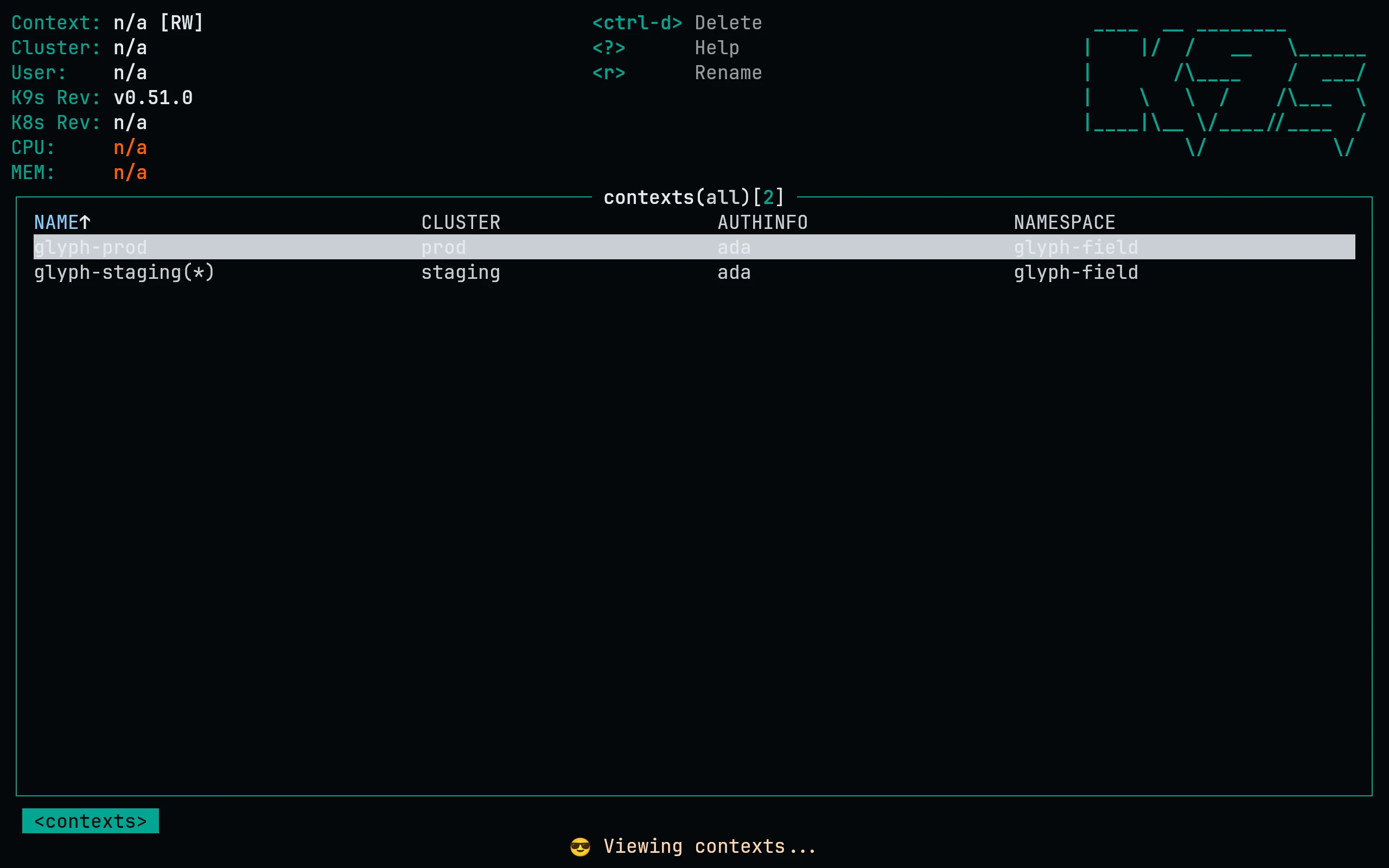 k9s running Living Code Signal