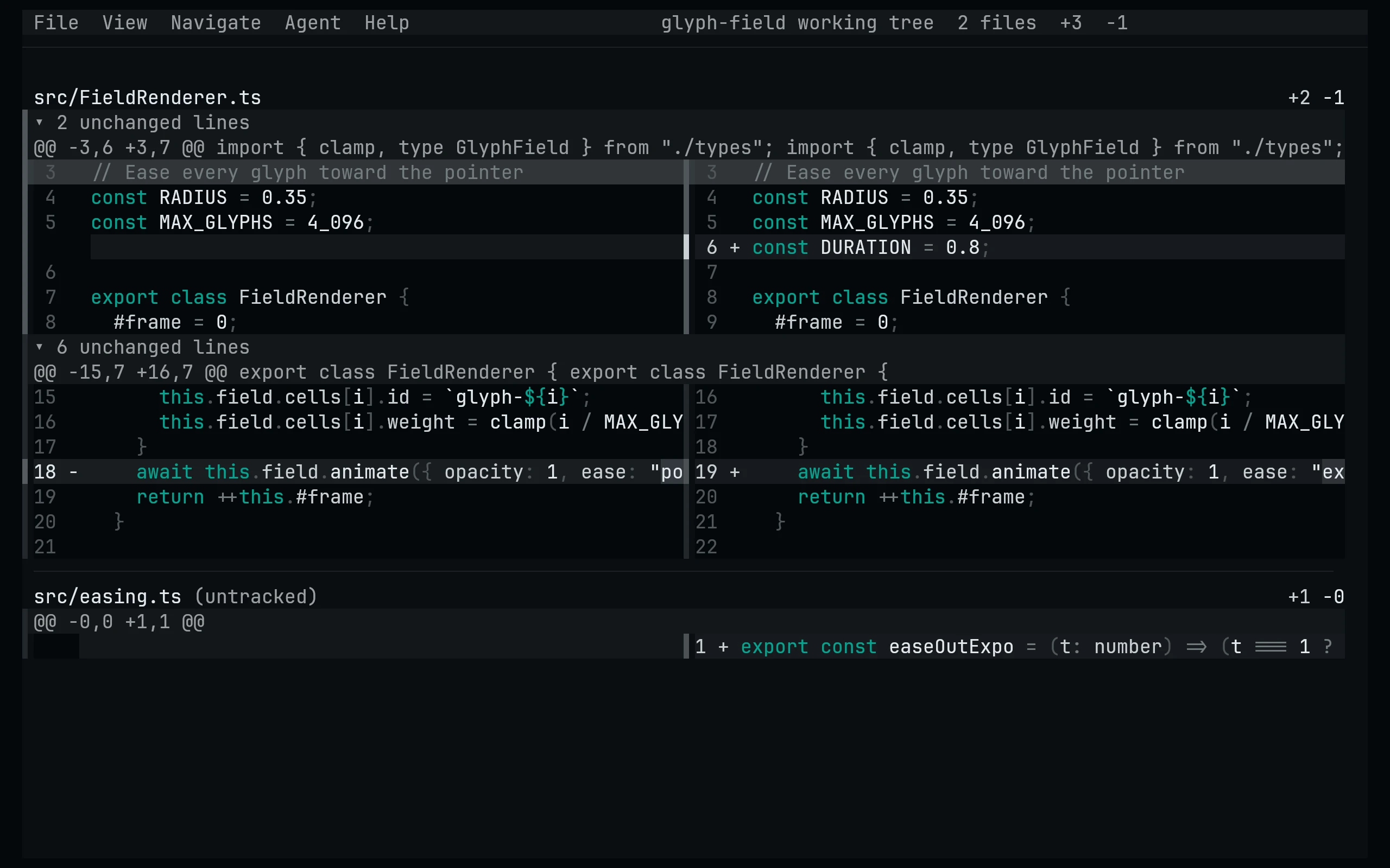 Hunk running Living Code Signal