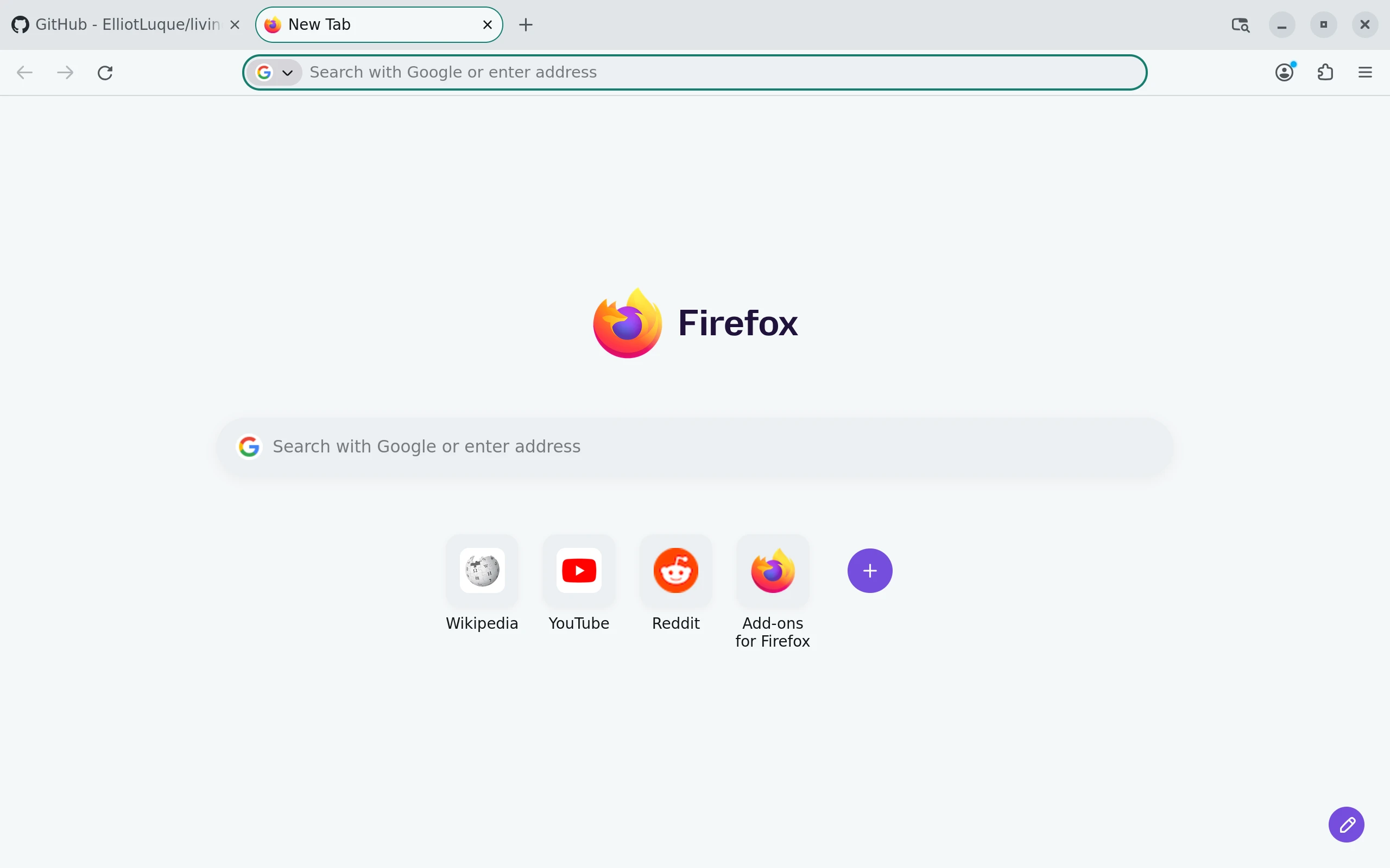 Firefox running Living Code Paper