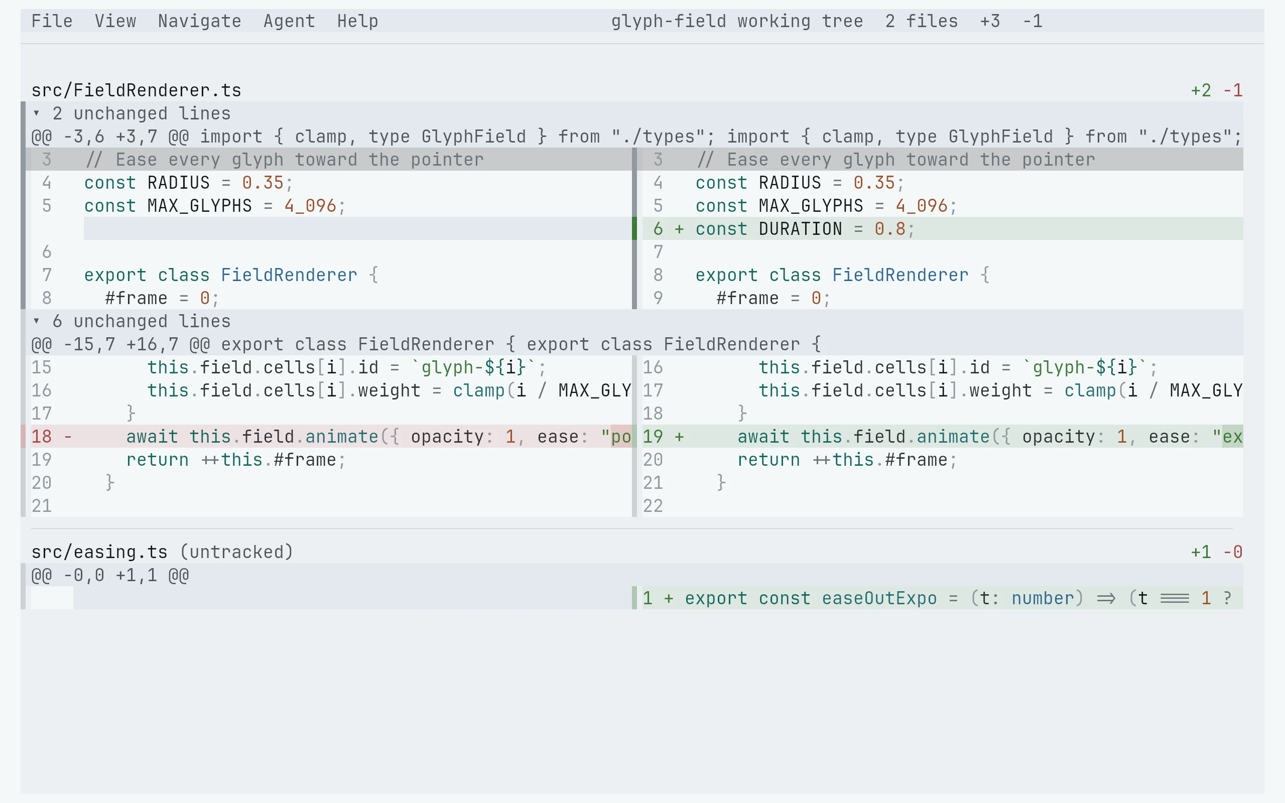 Hunk running Living Code Paper